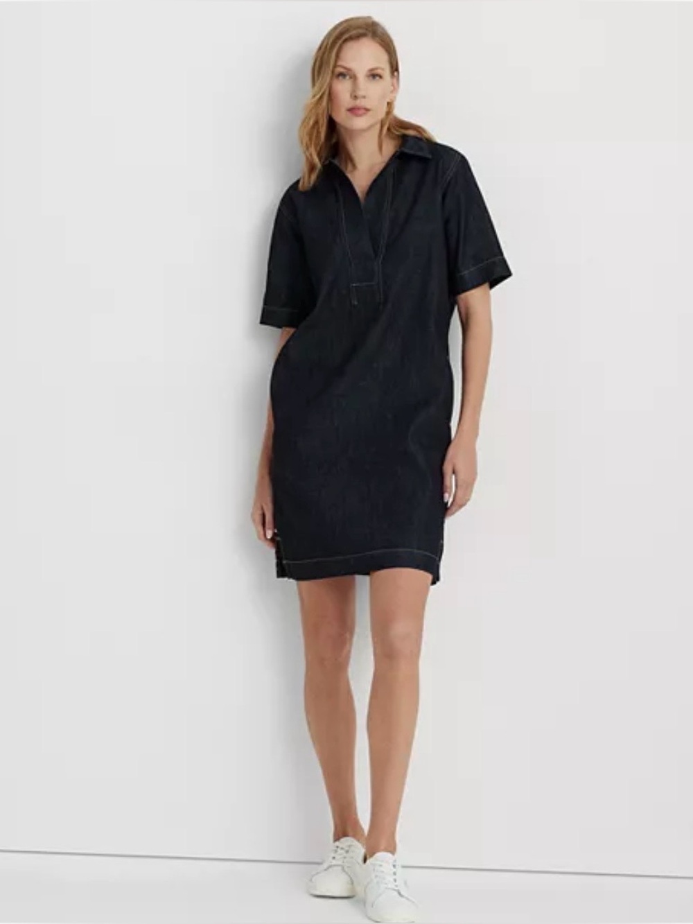 LAUREN RALPH LAUREN Denim Shirt Dress Sz L